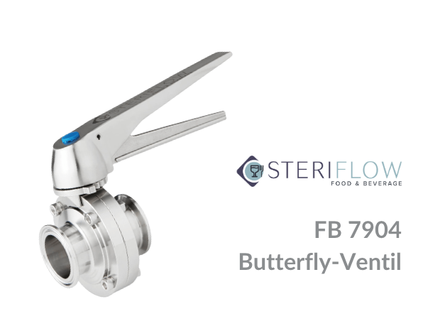 Das FB7904 Butterfly-Ventil von STERIFLOW Food & Beverage